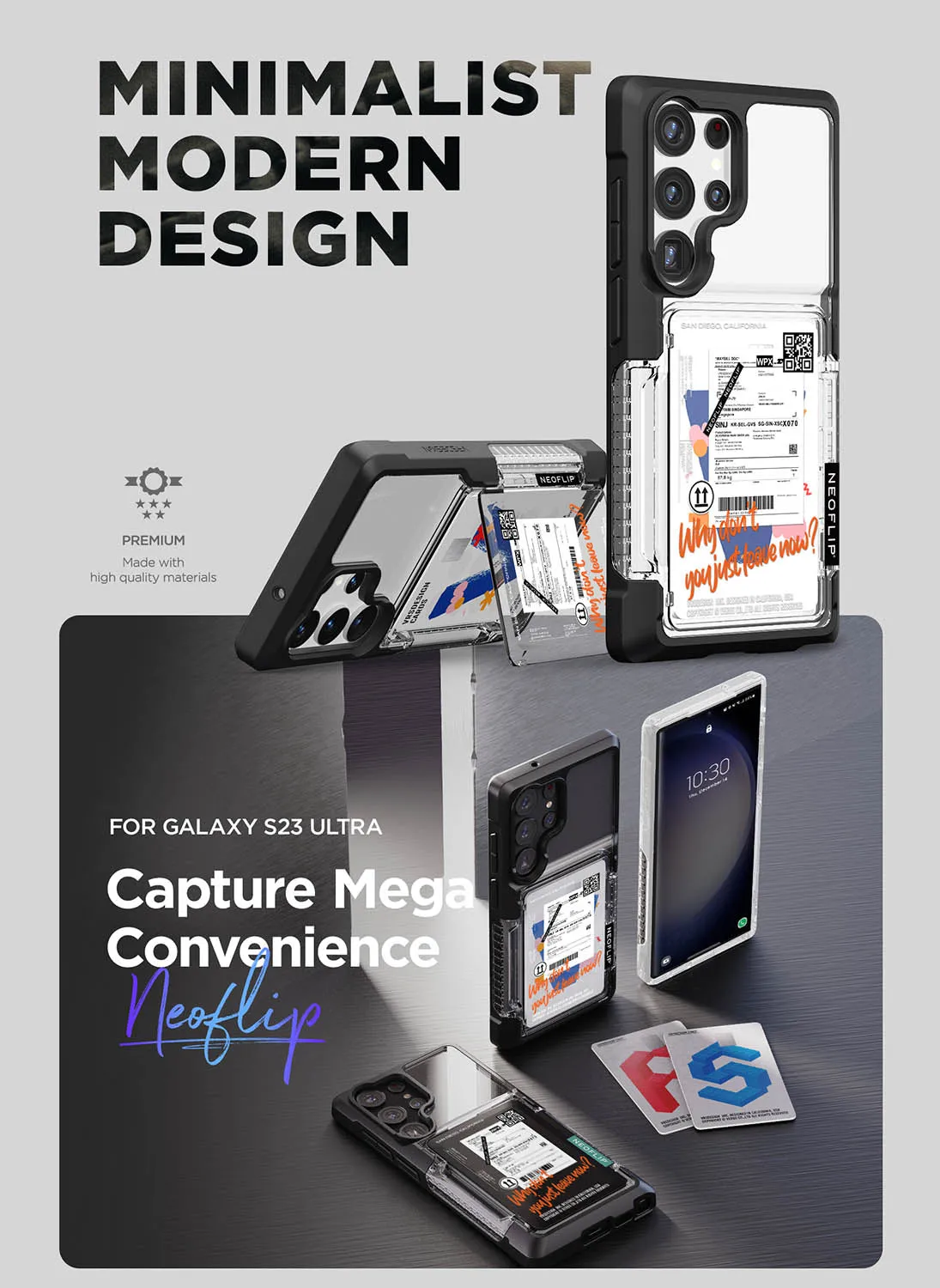 VRS Design Samsung Galaxy S23 ULTRA Neo Flip Travel