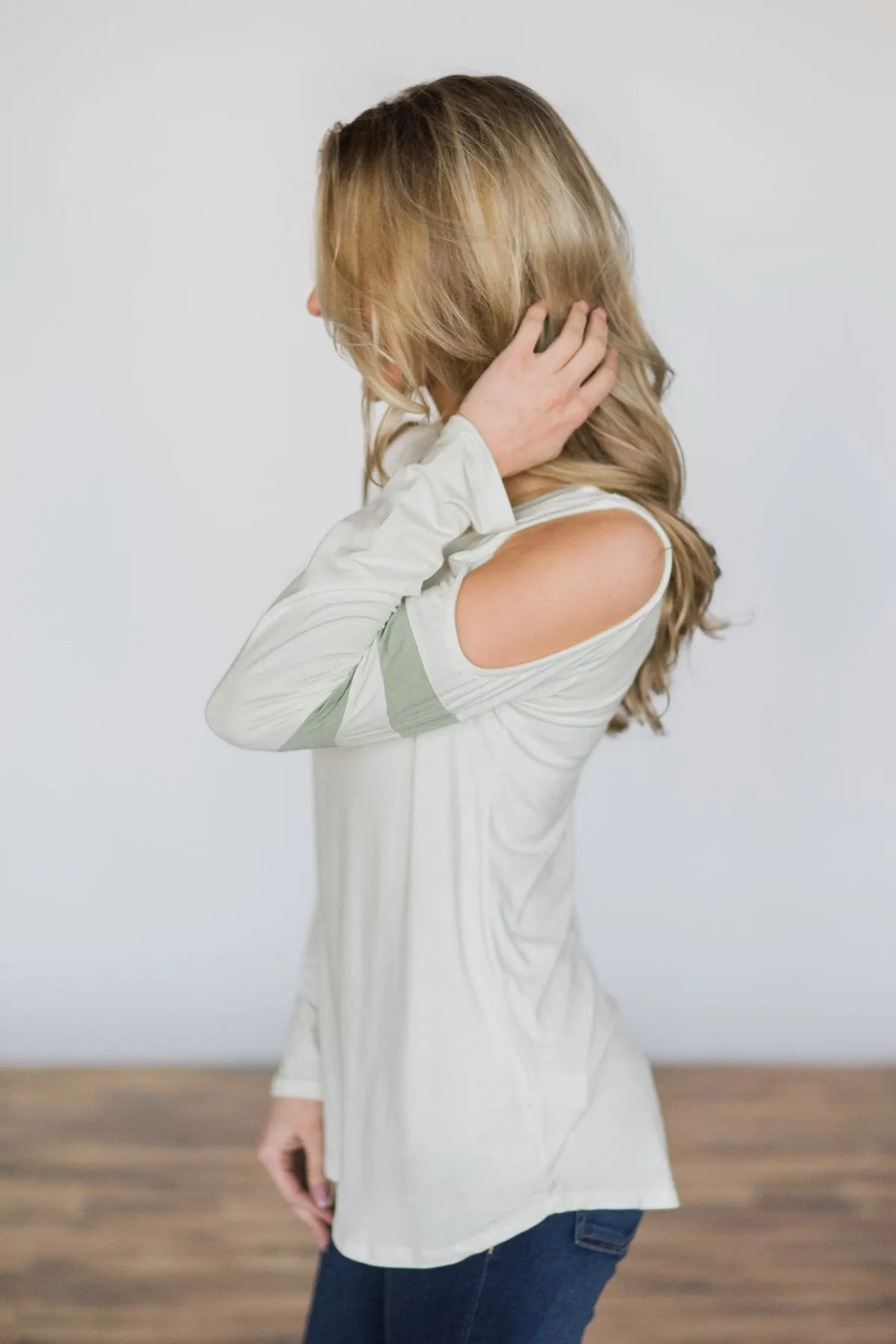 Waiting for My Moment Cold Shoulder Top