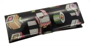 wallet clutch, sushi