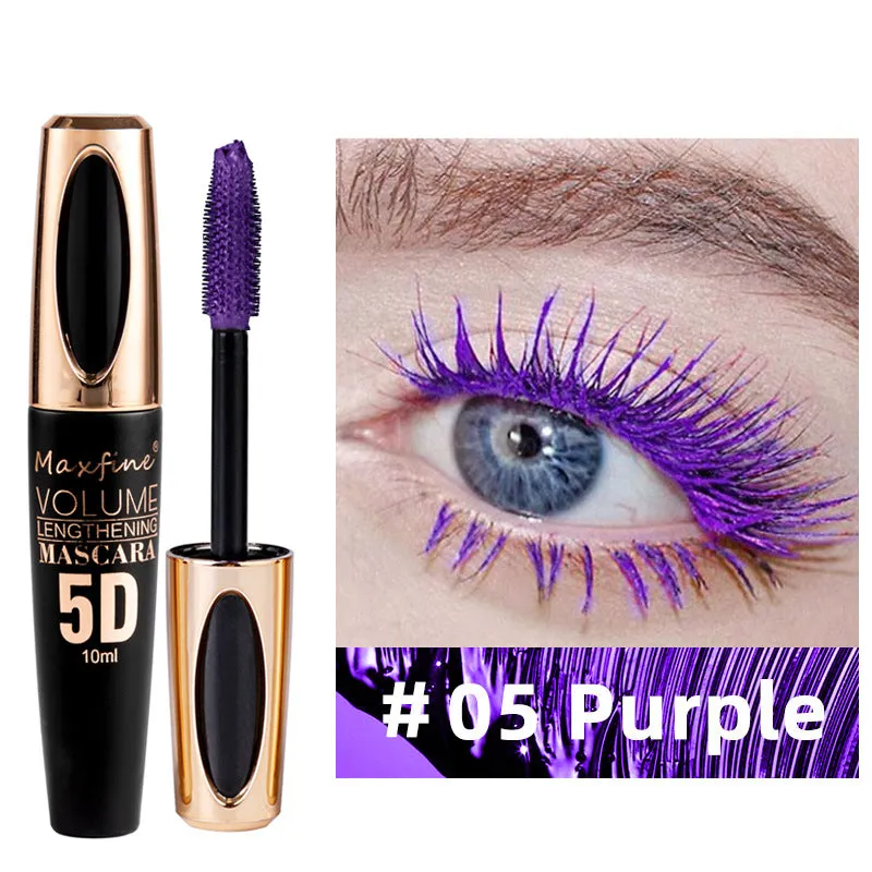 Waterproof Colorful 5D Mascara Quick Dry Long Eyelash Eyes Makeup Tools