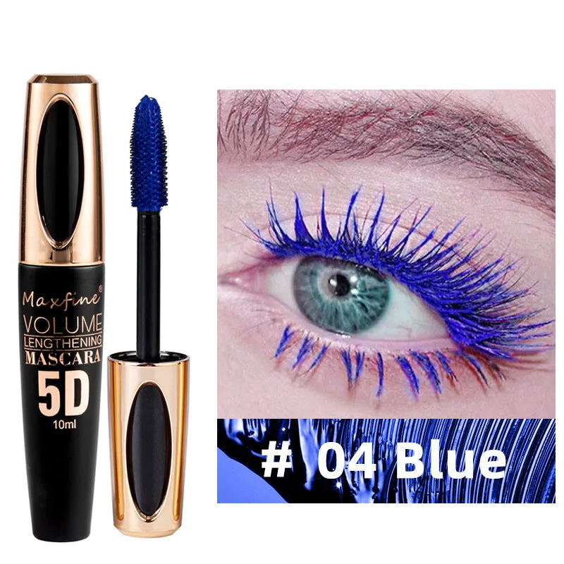 Waterproof Colorful 5D Mascara Quick Dry Long Eyelash Eyes Makeup Tools