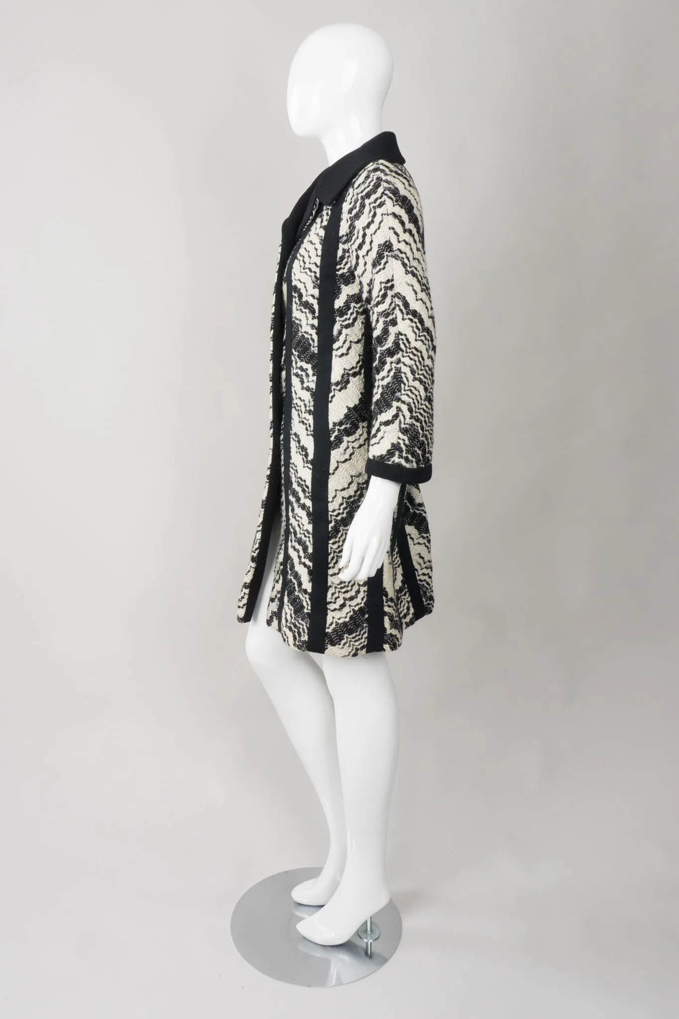 Wavy Chevron Coat