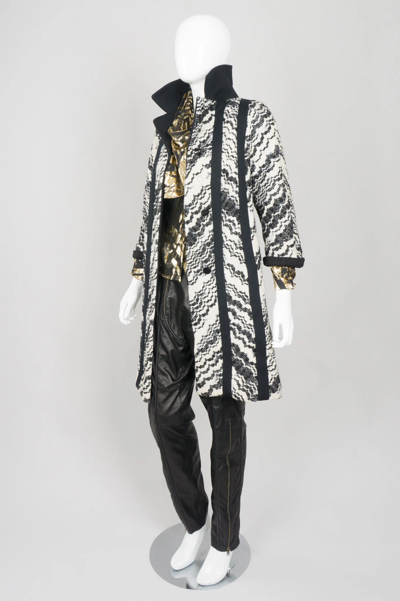 Wavy Chevron Coat