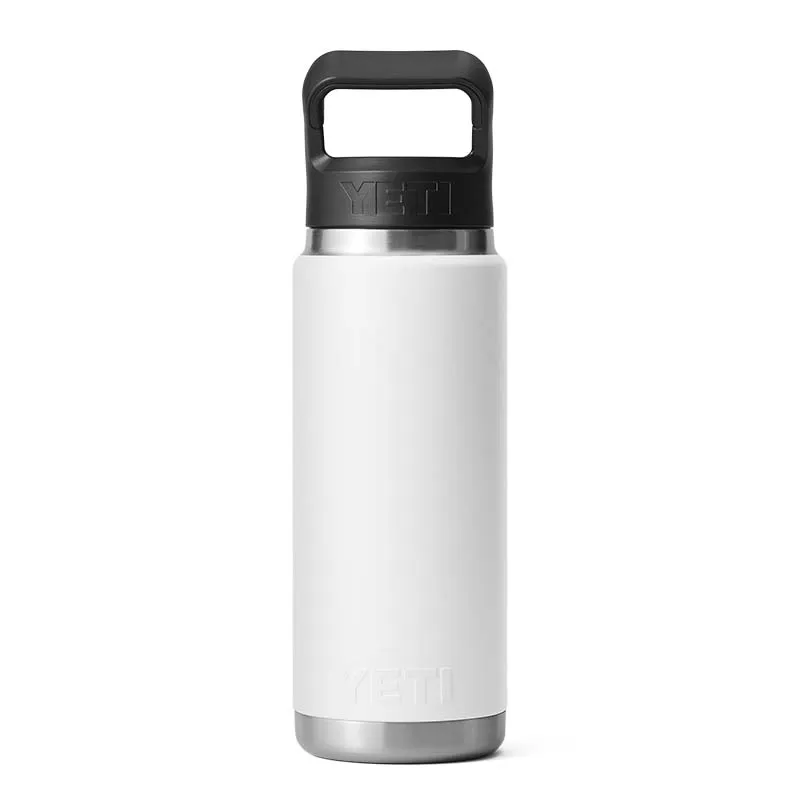 White 26oz Straw Water Bottle
