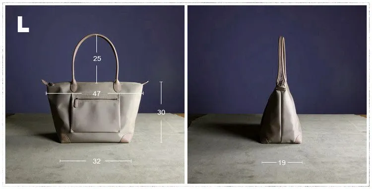 Womens Black Nylon Shoulder Tote Large Light Pink&Black Nylon Handbag Purse for Ladies