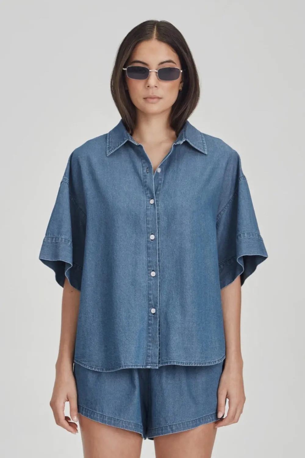 Womens Boyfriend Shirt Chambray