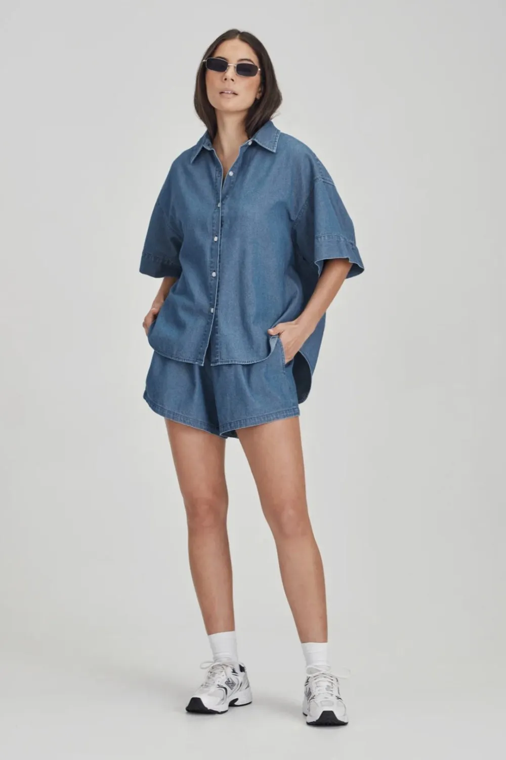 Womens Boyfriend Shirt Chambray
