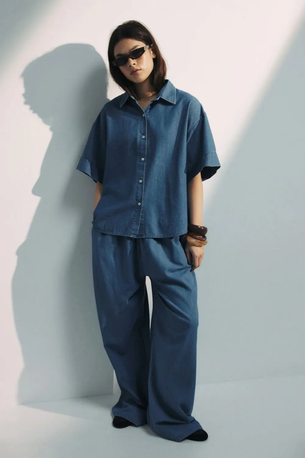 Womens Boyfriend Shirt Chambray