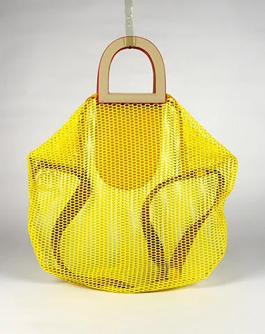 Womens Khaki Net Polyester Leather Tote Handbag Purse Polyester Tote Shoulder Bag Purse for Ladies