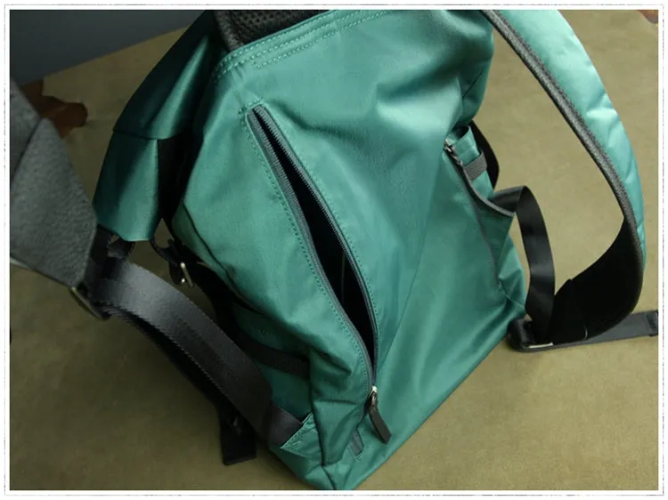 Womens Nylon Large Backpack Bag Orange Nylon Travel Backpack School Rucksack for Ladies
