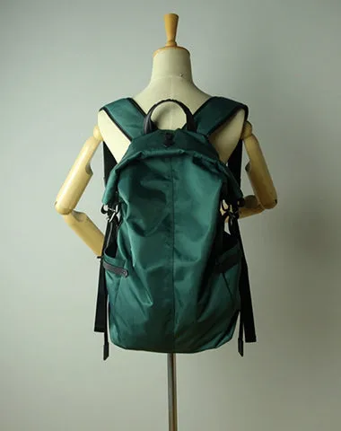 Womens Nylon Large Backpack Bag Orange Nylon Travel Backpack School Rucksack for Ladies