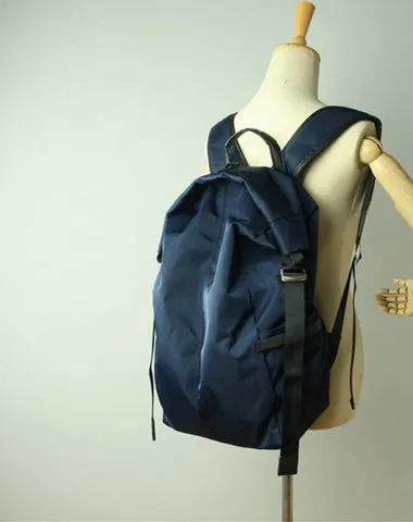 Womens Nylon Large Backpack Bag Orange Nylon Travel Backpack School Rucksack for Ladies