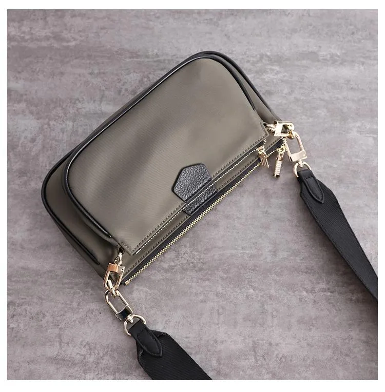 Womens Nylon Mini Shoulder Purse Womens Pink Nylon Chain Shoulder Bag Nylon Chain Purse for Ladies