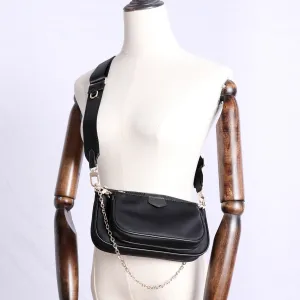 Womens Nylon Mini Shoulder Purse Womens Pink Nylon Chain Shoulder Bag Nylon Chain Purse for Ladies