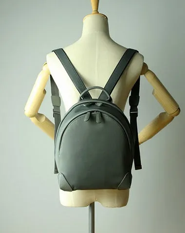 Womens Nylon Small Backpack Bag Light Gray&Yellow Best Mini Backpack Purse Nylon Rucksack for Ladies