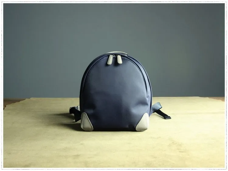 Womens Nylon Small Backpack Bag Light Gray&Yellow Best Mini Backpack Purse Nylon Rucksack for Ladies