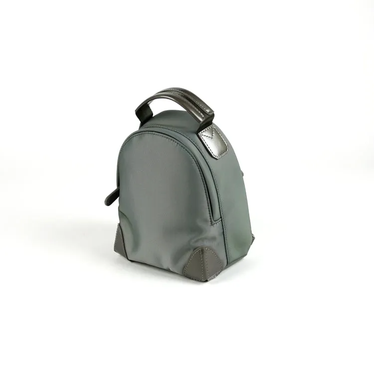 Womens Nylon Small Backpack Purse Light Green Convertible Crossbody Bag Nylon Backpack Shoulder Bag for Ladies