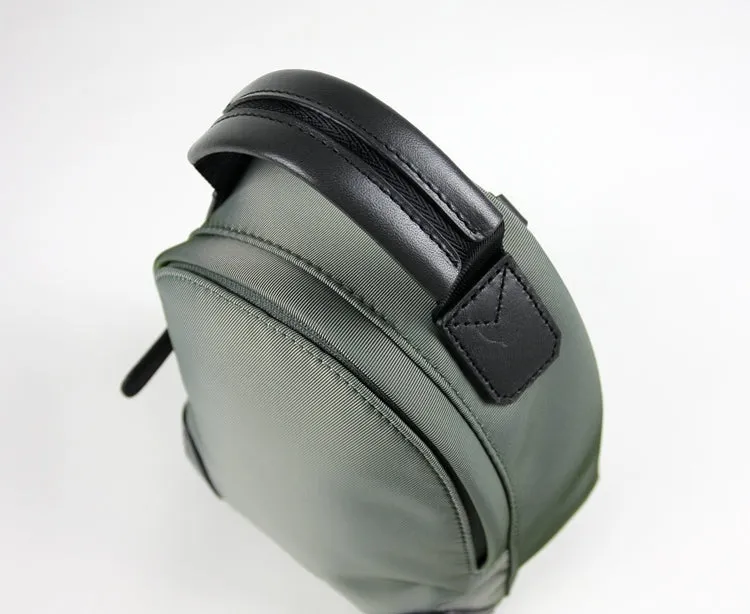 Womens Nylon Small Backpack Purse Light Green Convertible Crossbody Bag Nylon Backpack Shoulder Bag for Ladies