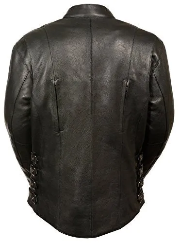 Women's Racer Style Jacket w/ Side Buckles