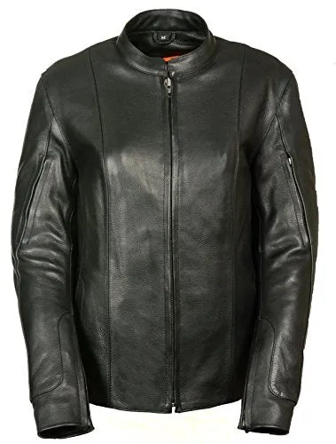 Women's Racer Style Jacket w/ Side Buckles