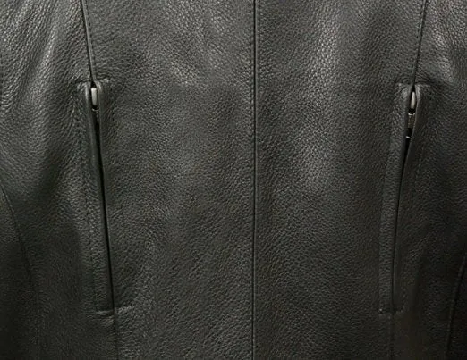Women's Racer Style Jacket w/ Side Buckles