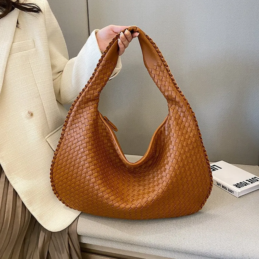 Women's Stylish Elegant Woven Shoulder Bag | Medium
