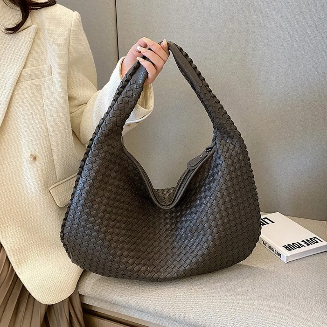 Women's Stylish Elegant Woven Shoulder Bag | Medium