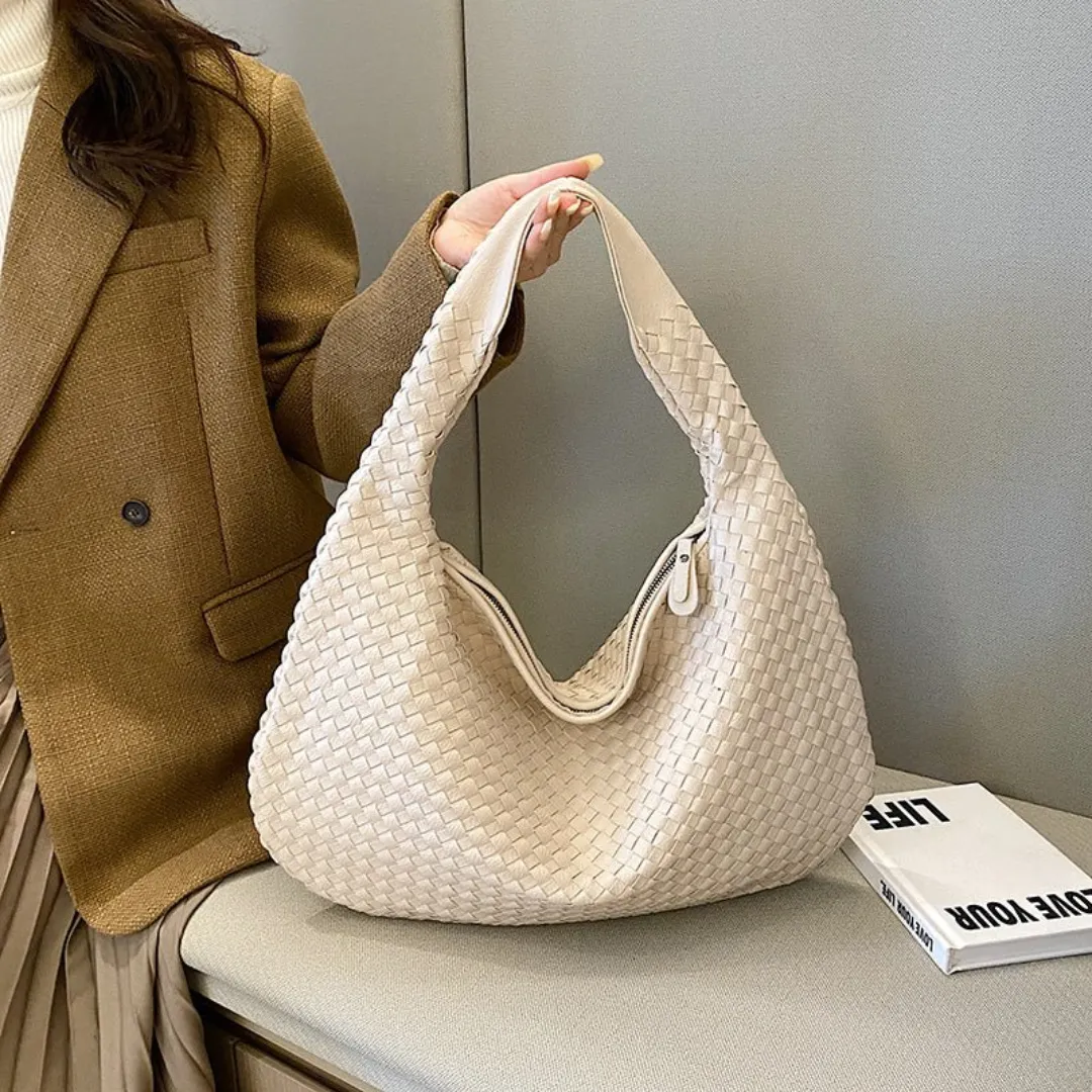 Women's Stylish Elegant Woven Shoulder Bag | Medium