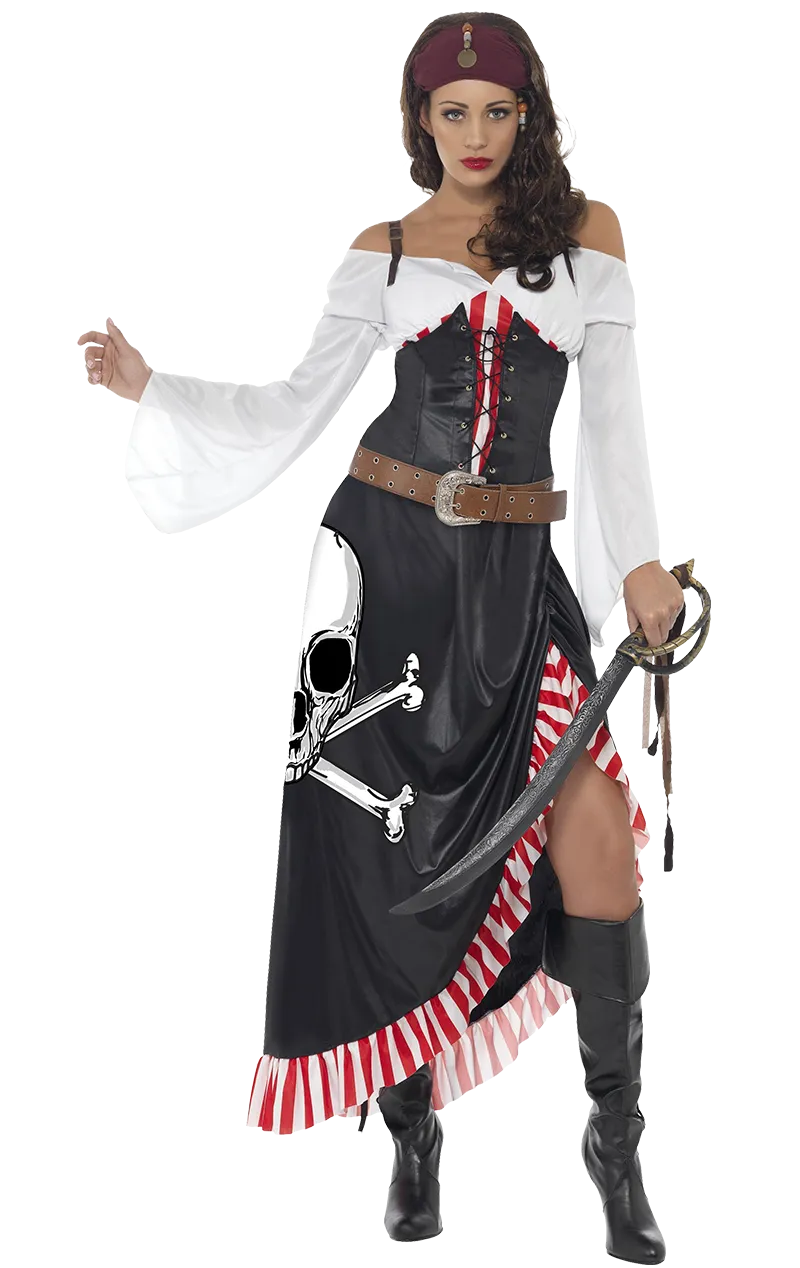 Womens Sultry Pirate Lady Costume