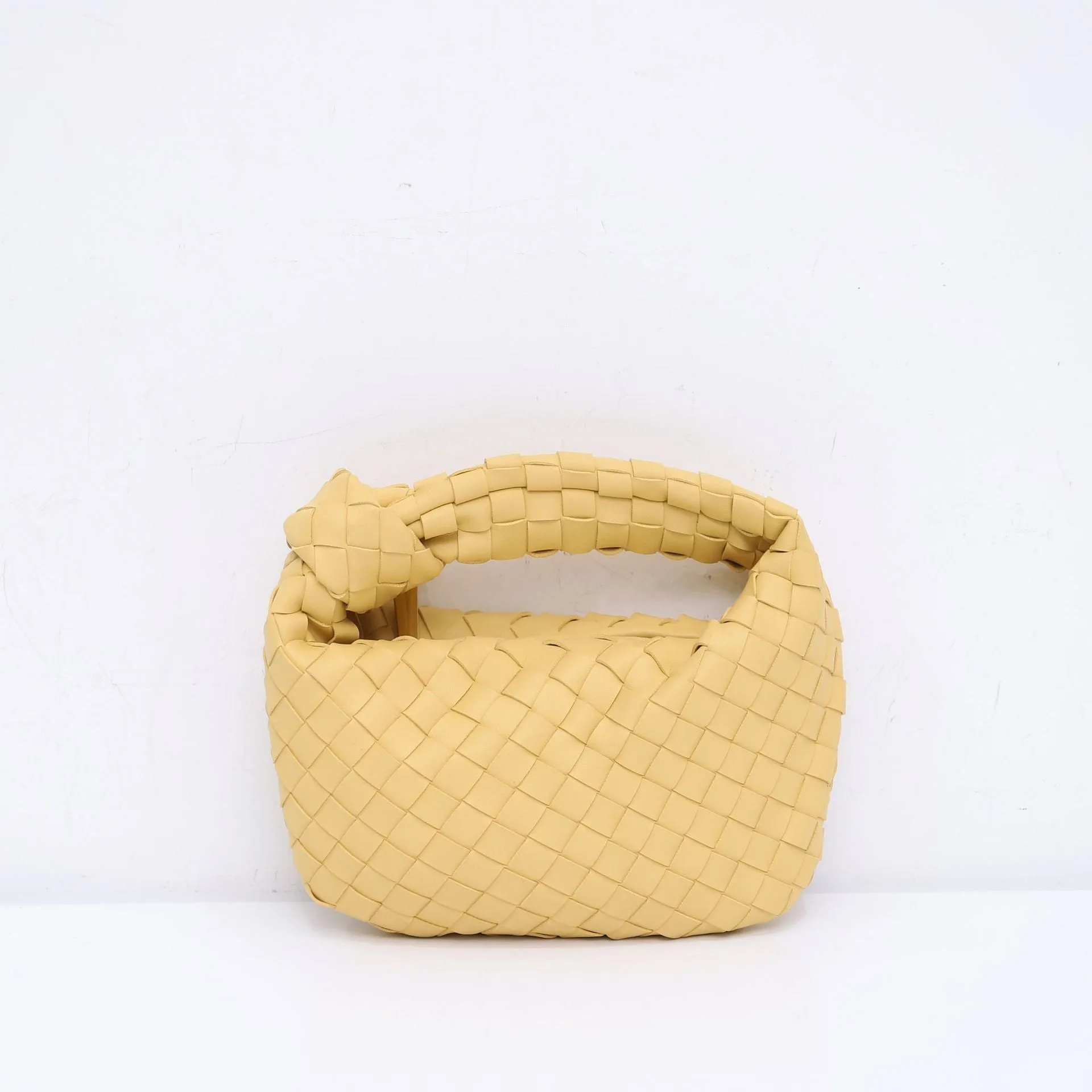 Woven Croissant Knotted Handbag Underarm Hand Bag