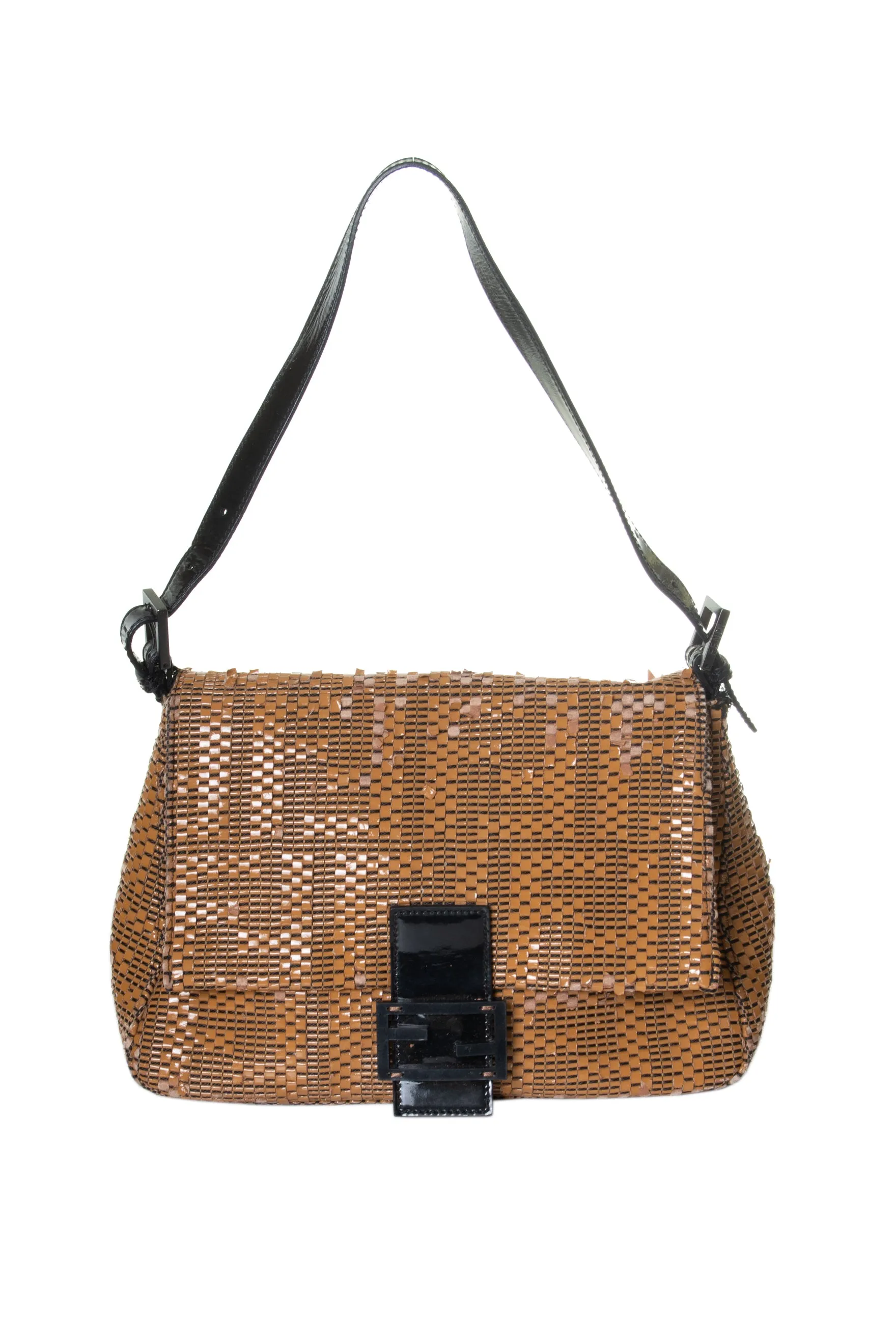 Woven Monogram Baguette