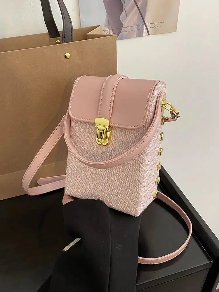 Woven Pattern Mobile Phone Bag