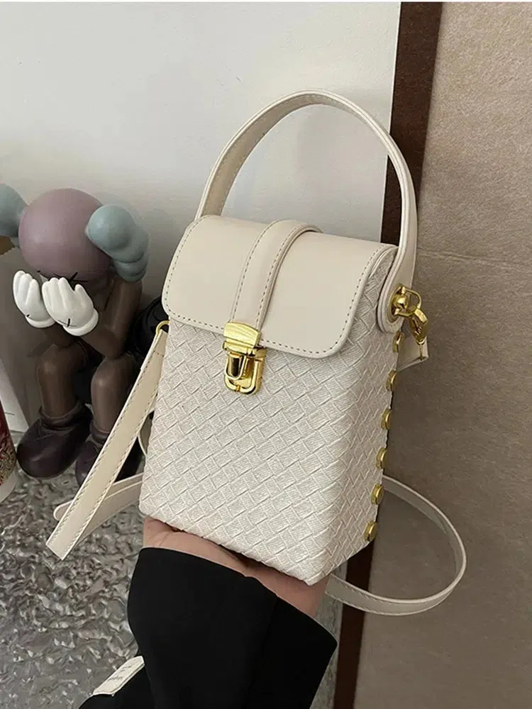 Woven Pattern Mobile Phone Bag