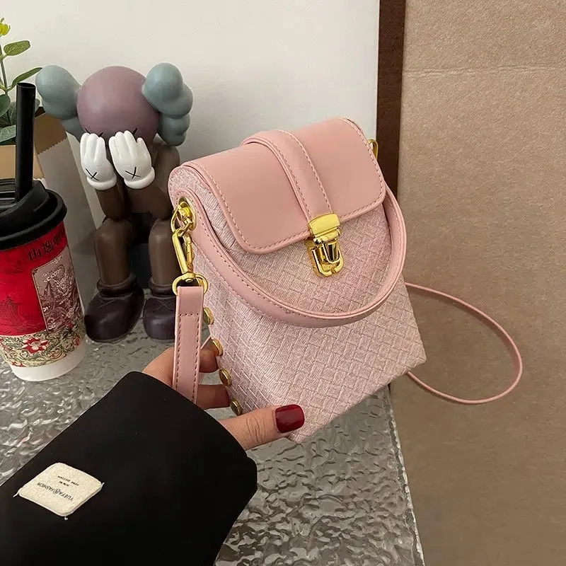 Woven Pattern Mobile Phone Bag