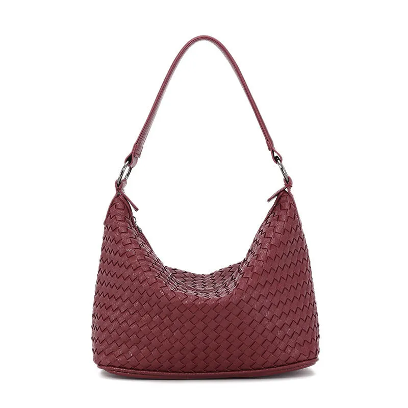 Woven shoulder bag