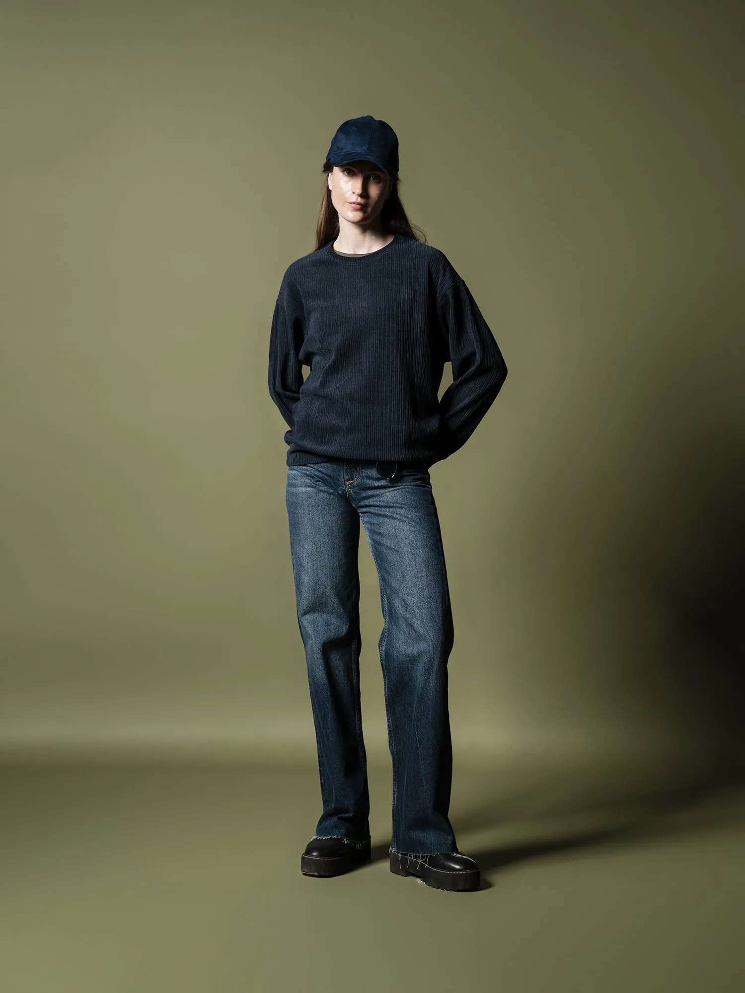 Woven texture sweatshirt