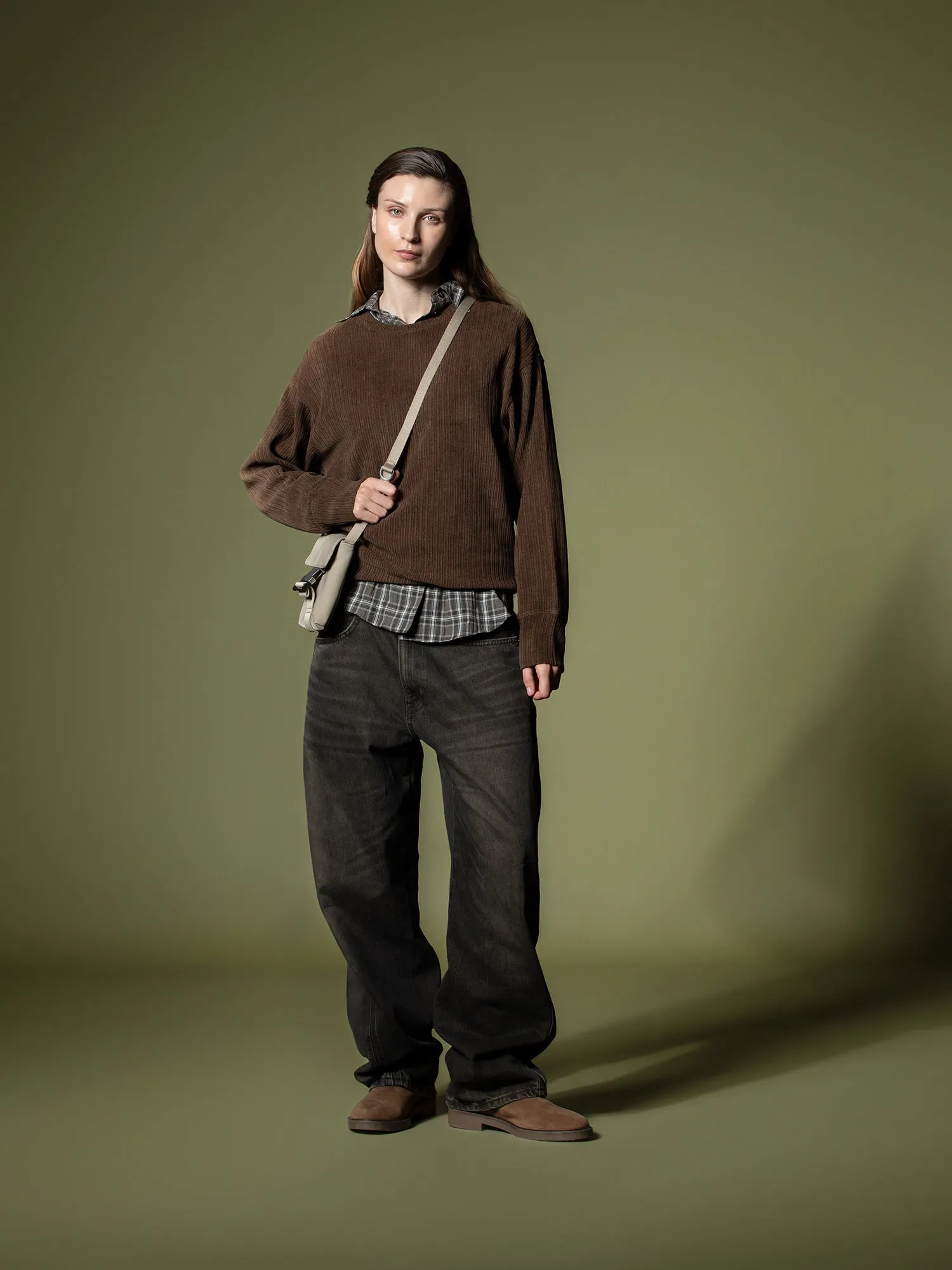 Woven texture sweatshirt