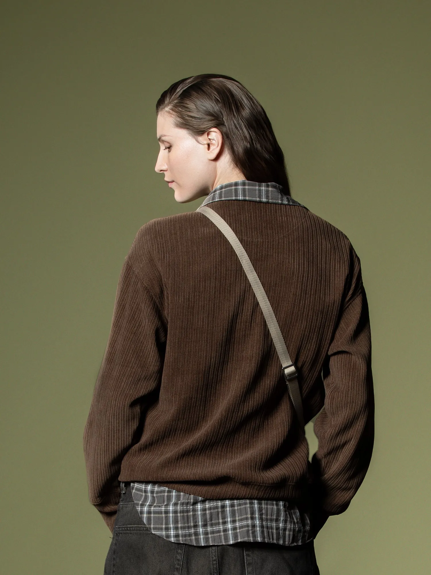 Woven texture sweatshirt