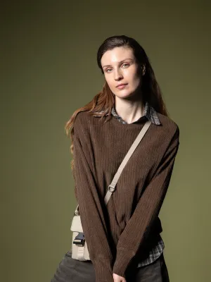 Woven texture sweatshirt