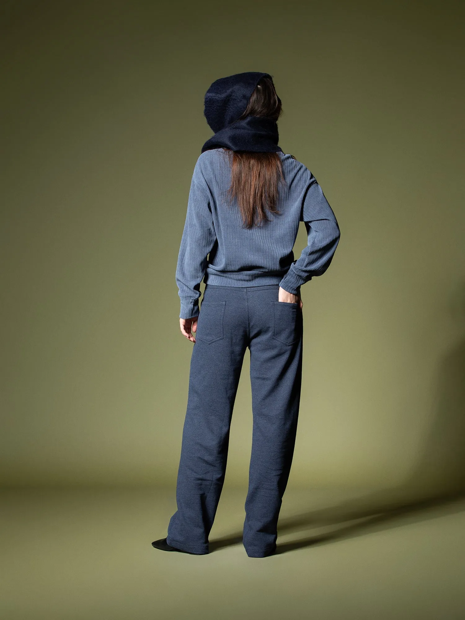 Woven texture sweatshirt