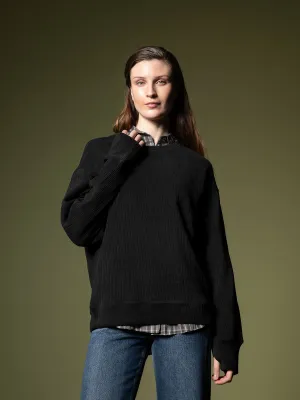 Woven texture sweatshirt