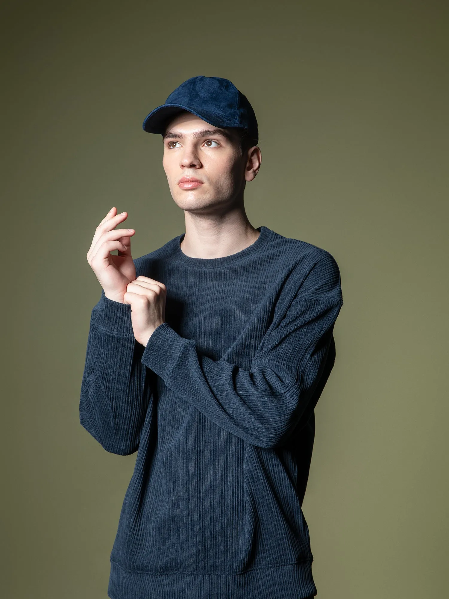 Woven texture sweatshirt