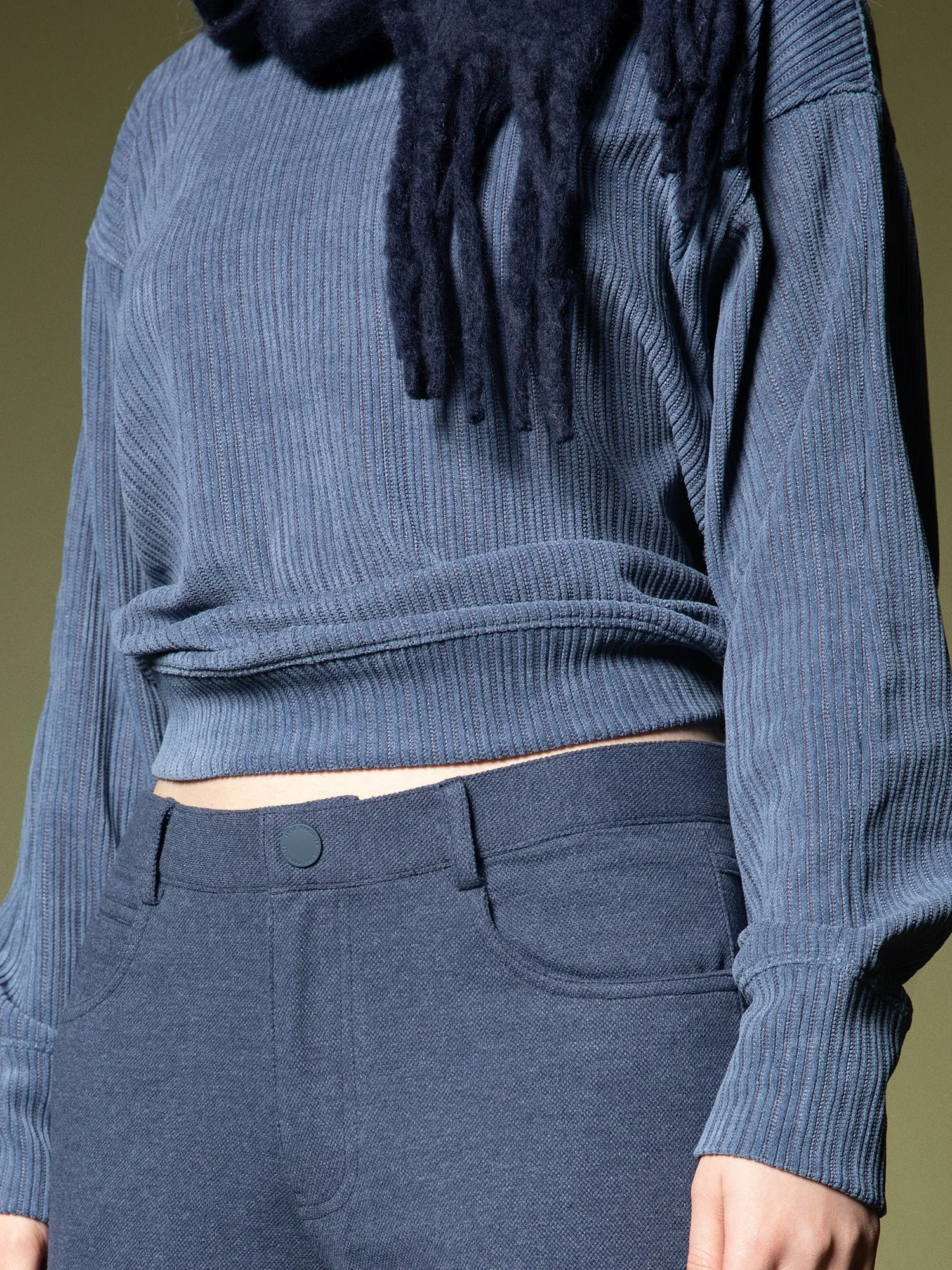 Woven texture sweatshirt