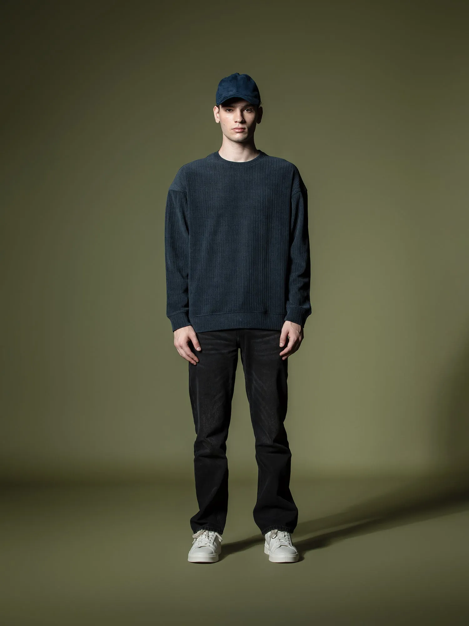 Woven texture sweatshirt