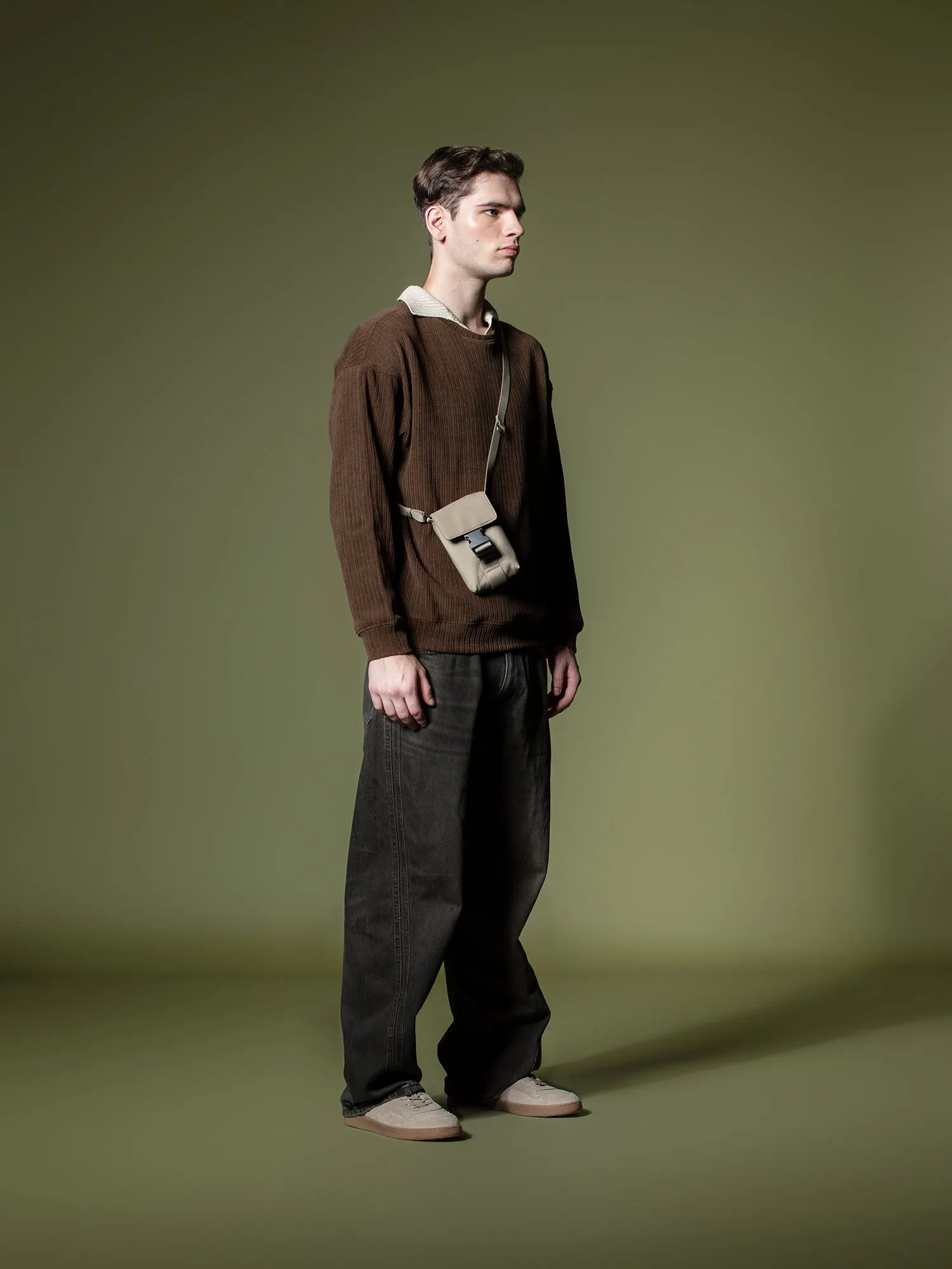Woven texture sweatshirt
