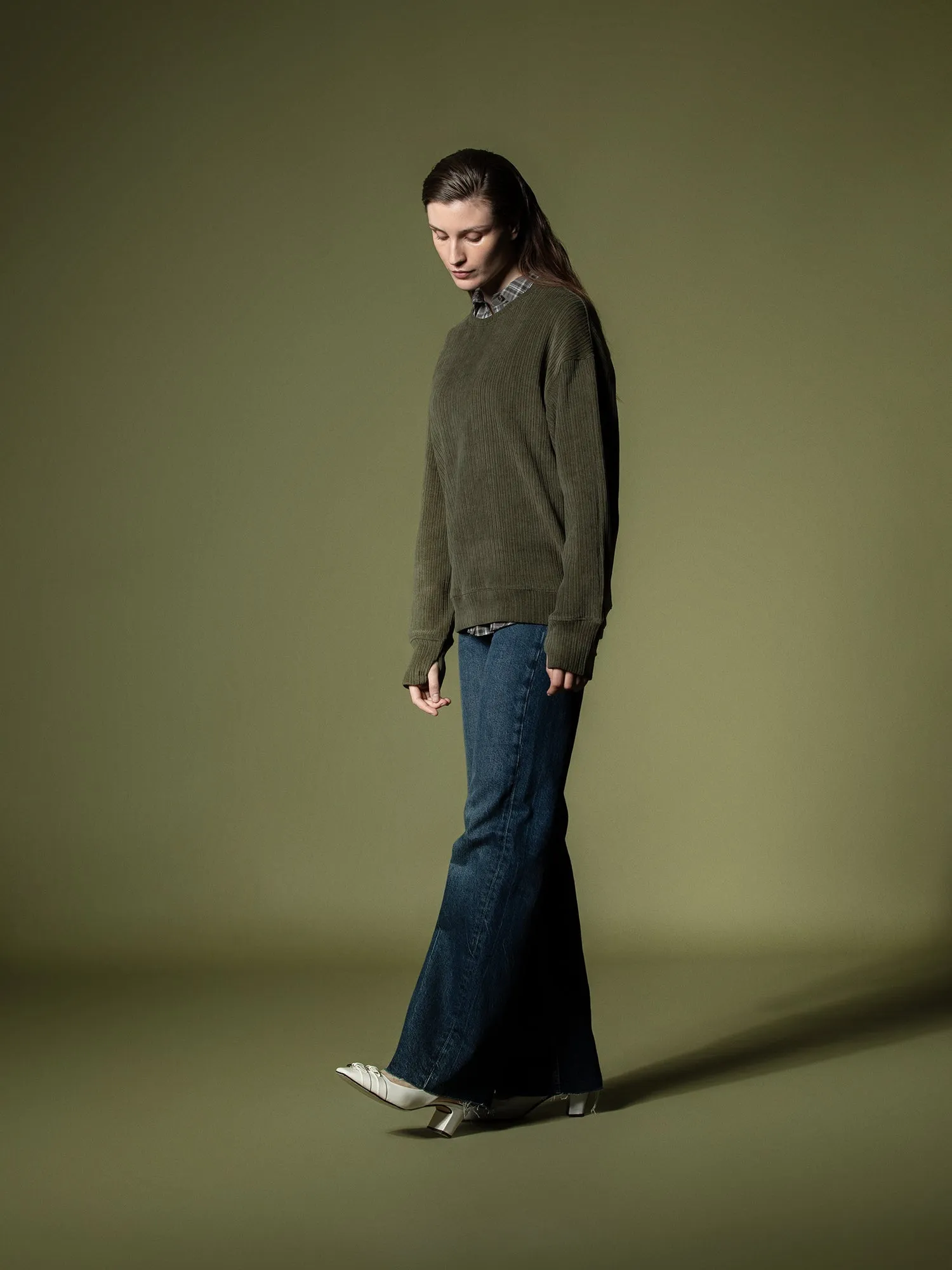 Woven texture sweatshirt
