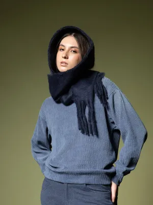 Woven texture sweatshirt