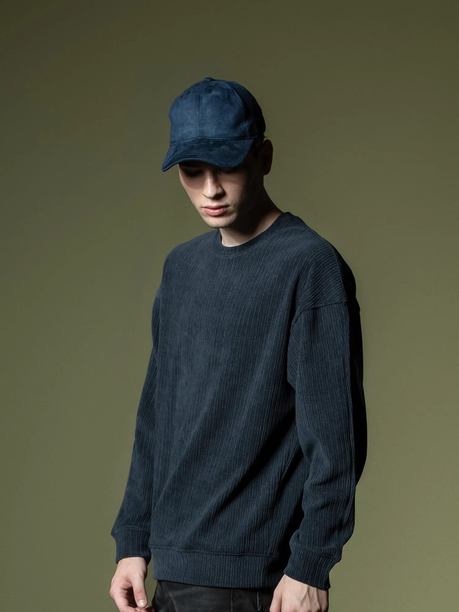 Woven texture sweatshirt