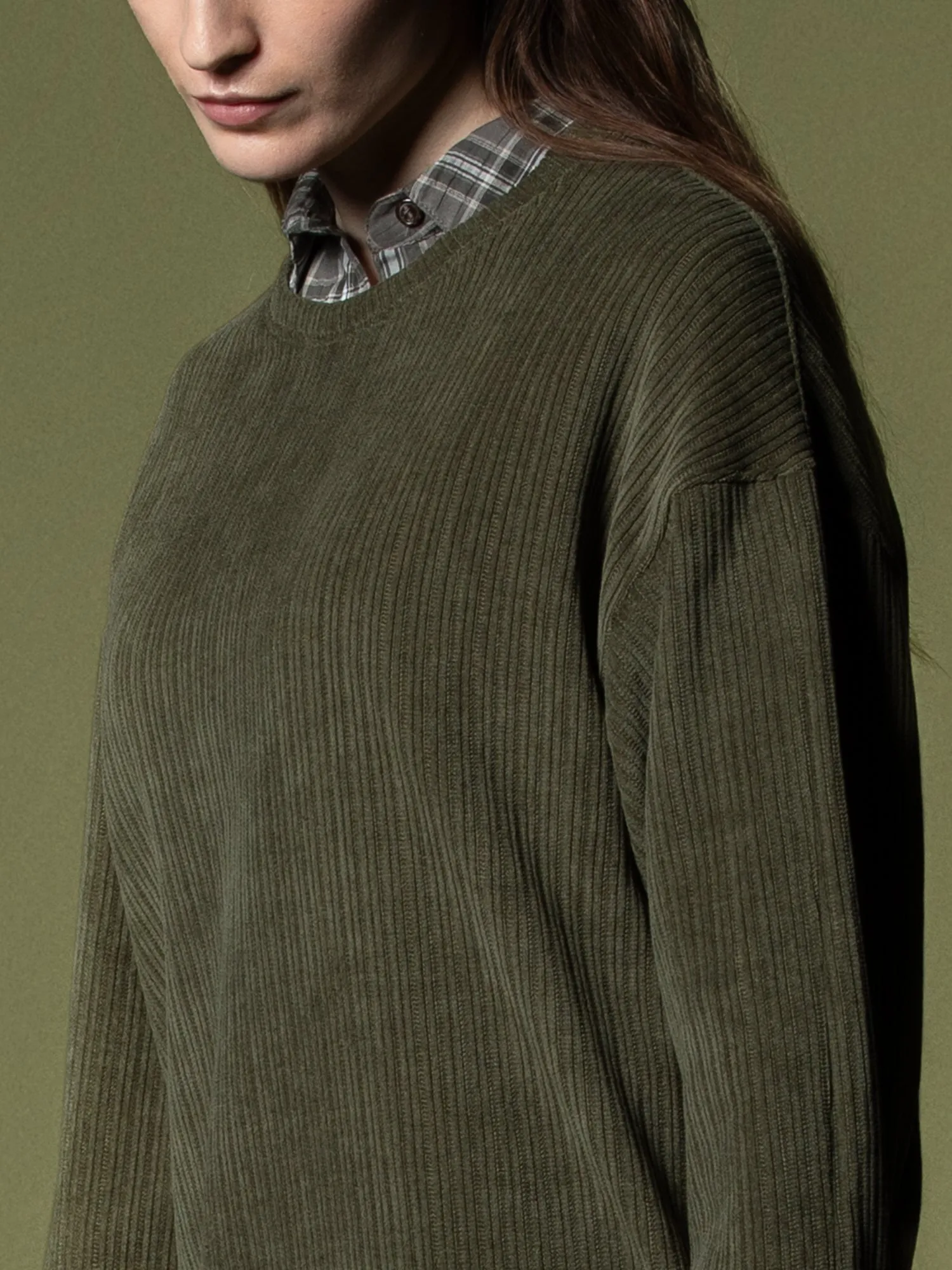 Woven texture sweatshirt