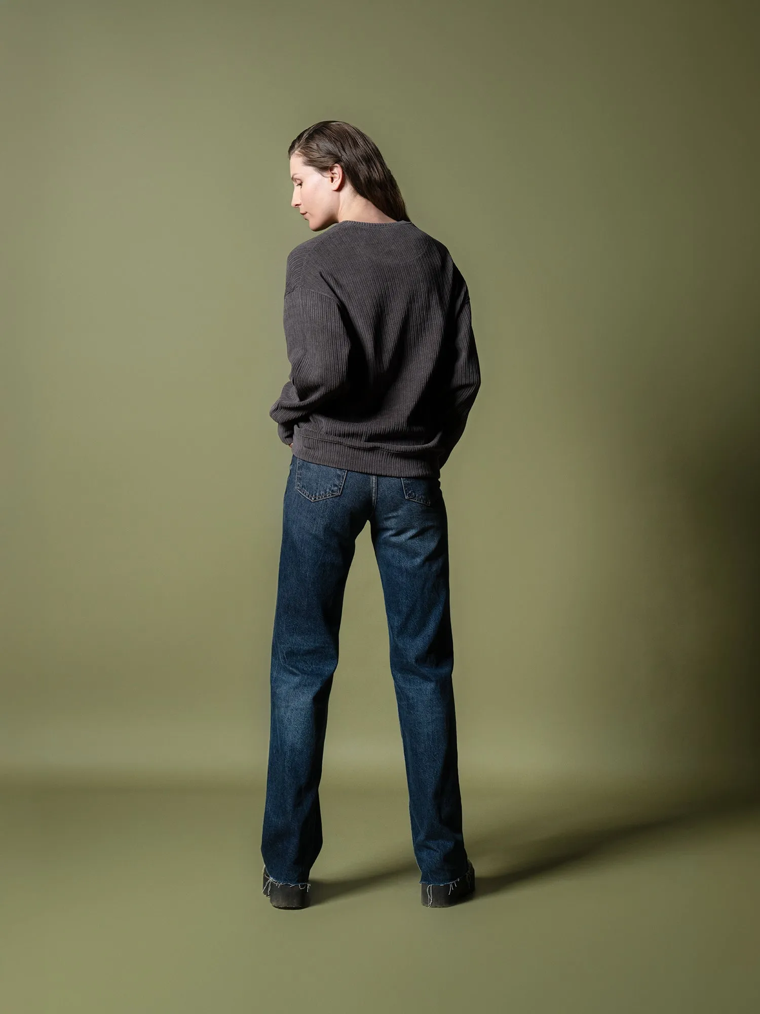 Woven texture sweatshirt